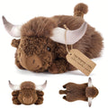 ZRUNBO Highland Cow Stuffed Animals, 15.9in Large Highland Cow Gift Plush Toy,Adorable Stuffed Animal for Kids and Adults Highla