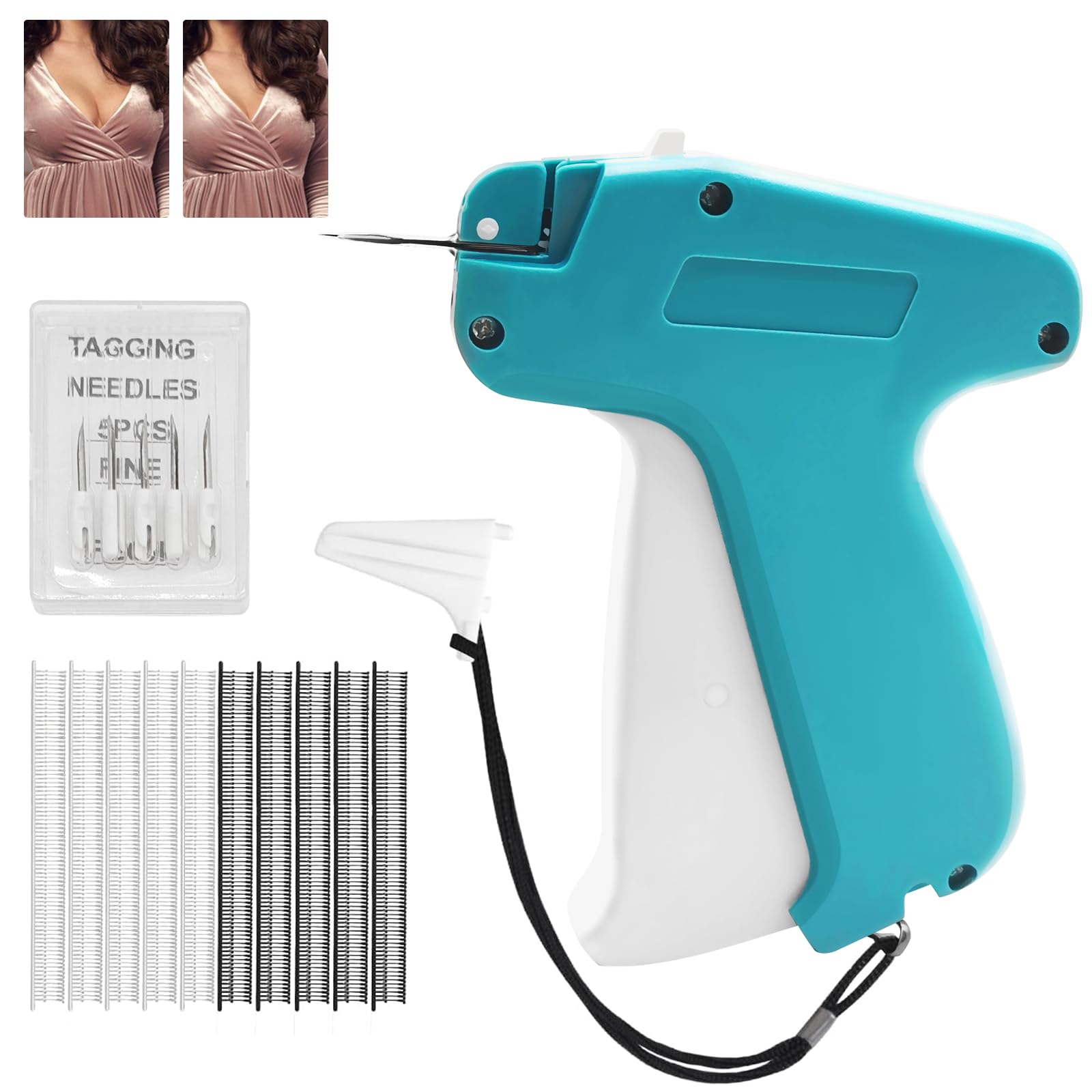Stitch Gun For Clothes-Mini Stitch Quick Clothing Fixer,Tagging Gun For Clothing,Come With 6 Fine Needles & 1000 Fasteners | Min