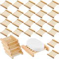 Bamboo Wood Soap Dish Bulk Bathroom Wooden Soap Holder Soap Savers for Bar Self Draining Soap Dishes Hand Craft Wood Soap Tray f