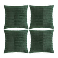 Fancy Homi Set Of 4 Dark Green Boho Decorative Throw Pillow Covers 24X24 Inch For Couch Bed Sofa, Aesthetic Modern Bohemian Room