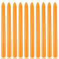 10 Inch Orange Taper Candles, 10 Pack Unscented Candlesticks for Dinner, Fall Harvest, Halloween, Seasonal Celebration and Home 