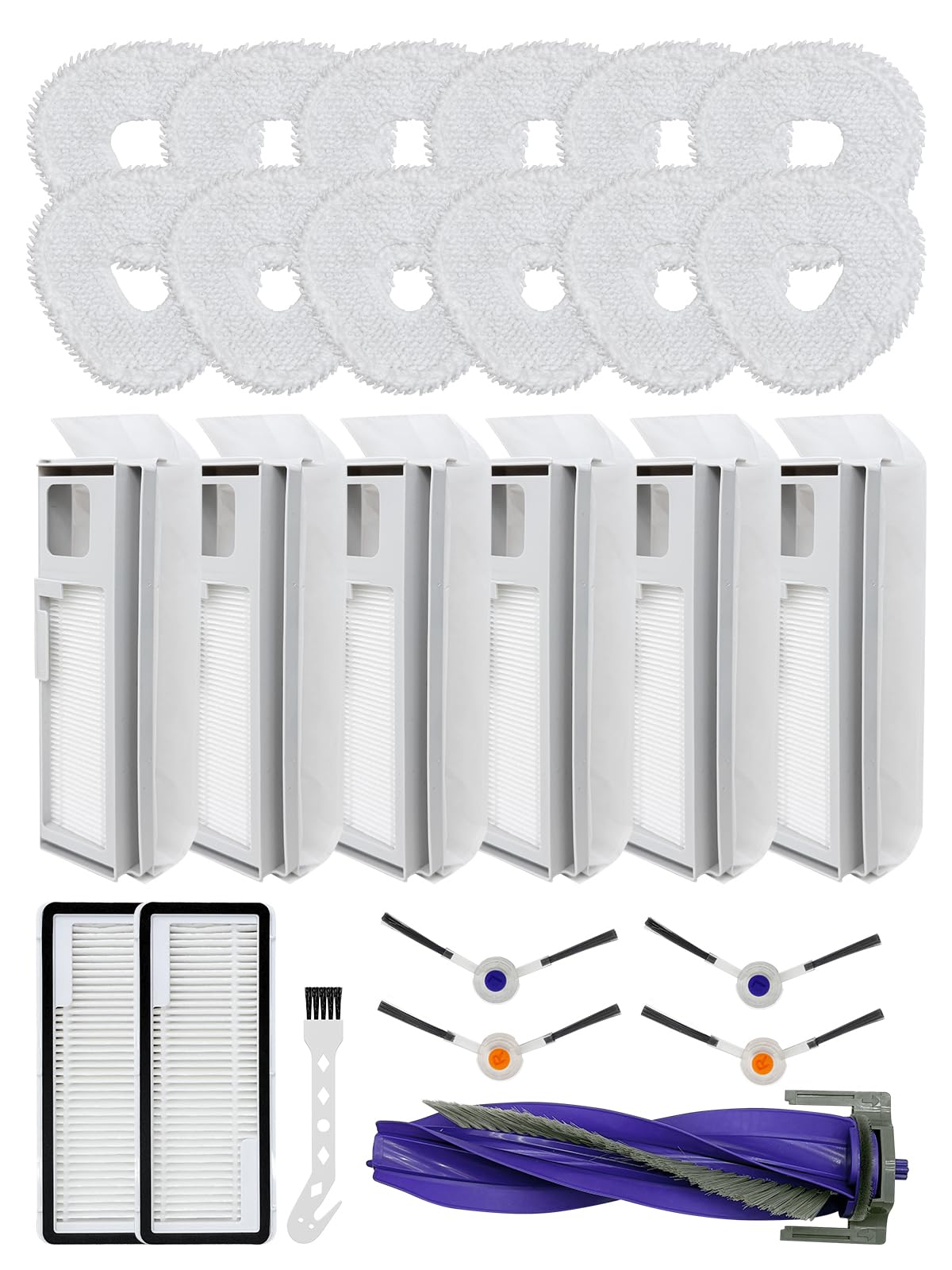 26 PCS Robot Vacuum Accessories Set Replacement For Narwal Freo X Ultra