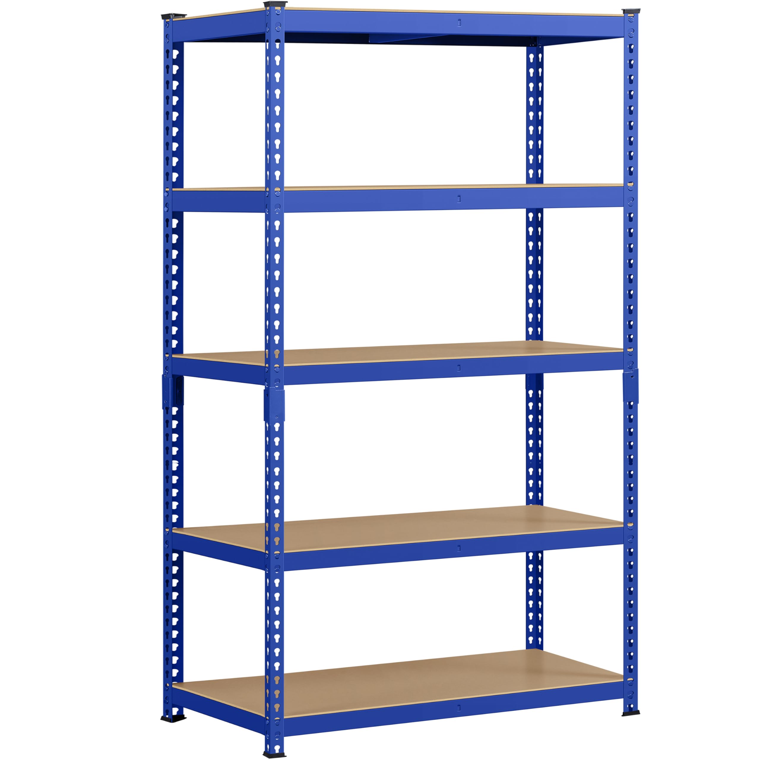 Topeakmart 5-Tier Utility Shelves, Metal Storage Shelves Garage Shelving Unit Adjustable Garage Storage Shelves Storage Racks He