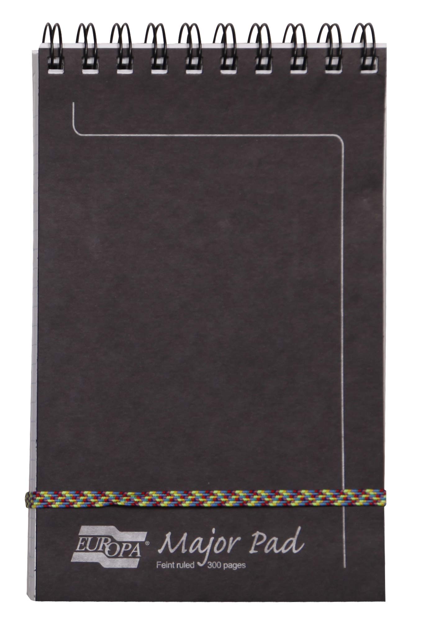 Clairefontaine - Ref 4611Z - Europa Major Pad Notepad (300 Pages) - 20.7 X 12.7Cm In Size, Top Wirebound, Lined Rulings, Premium