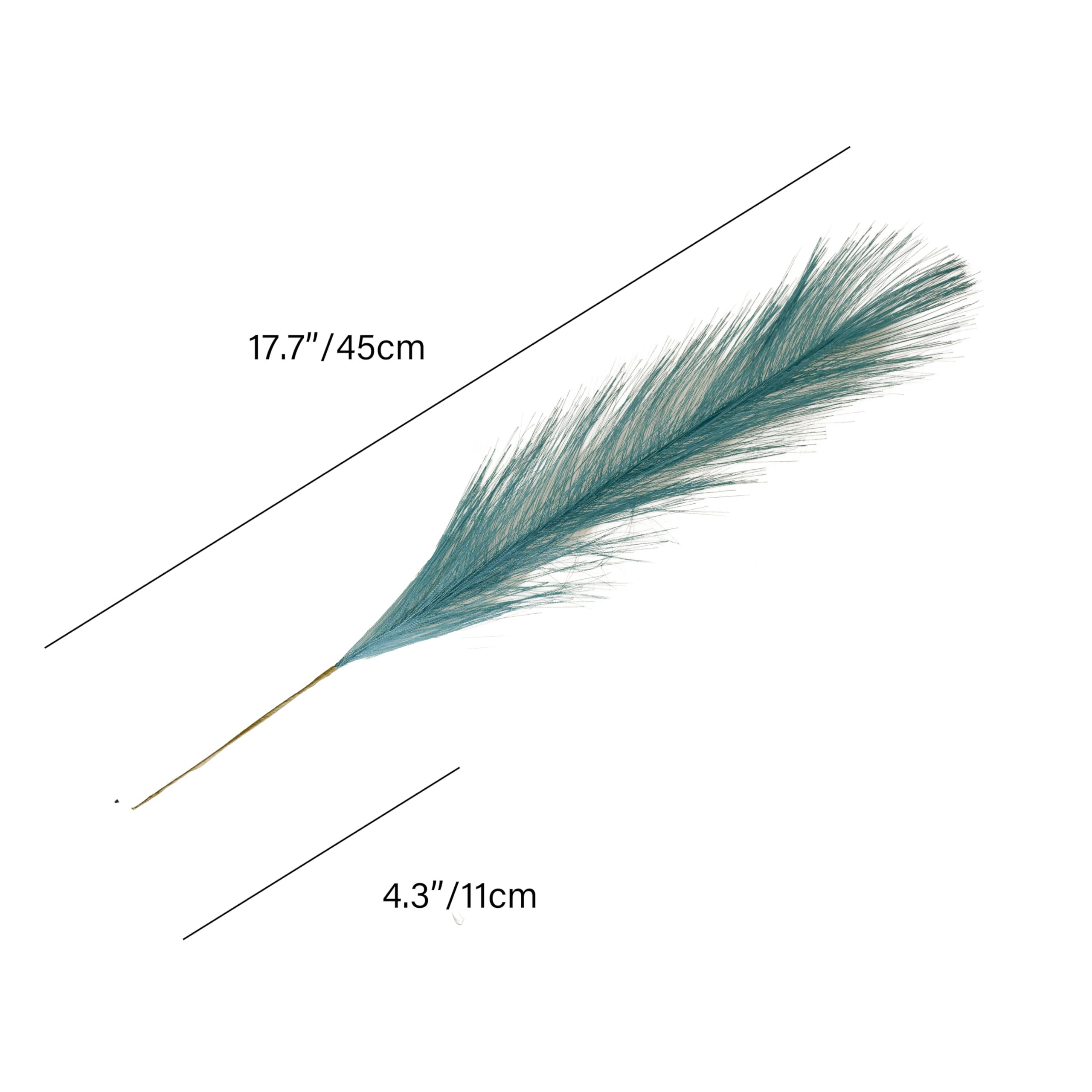 Mandy'S 20Pcs Teal Silk Pampas Grass Artificial Fake Flowers 18'' For Mother'S Day Easter Home Kitchen Wedding Decorations Weddi
