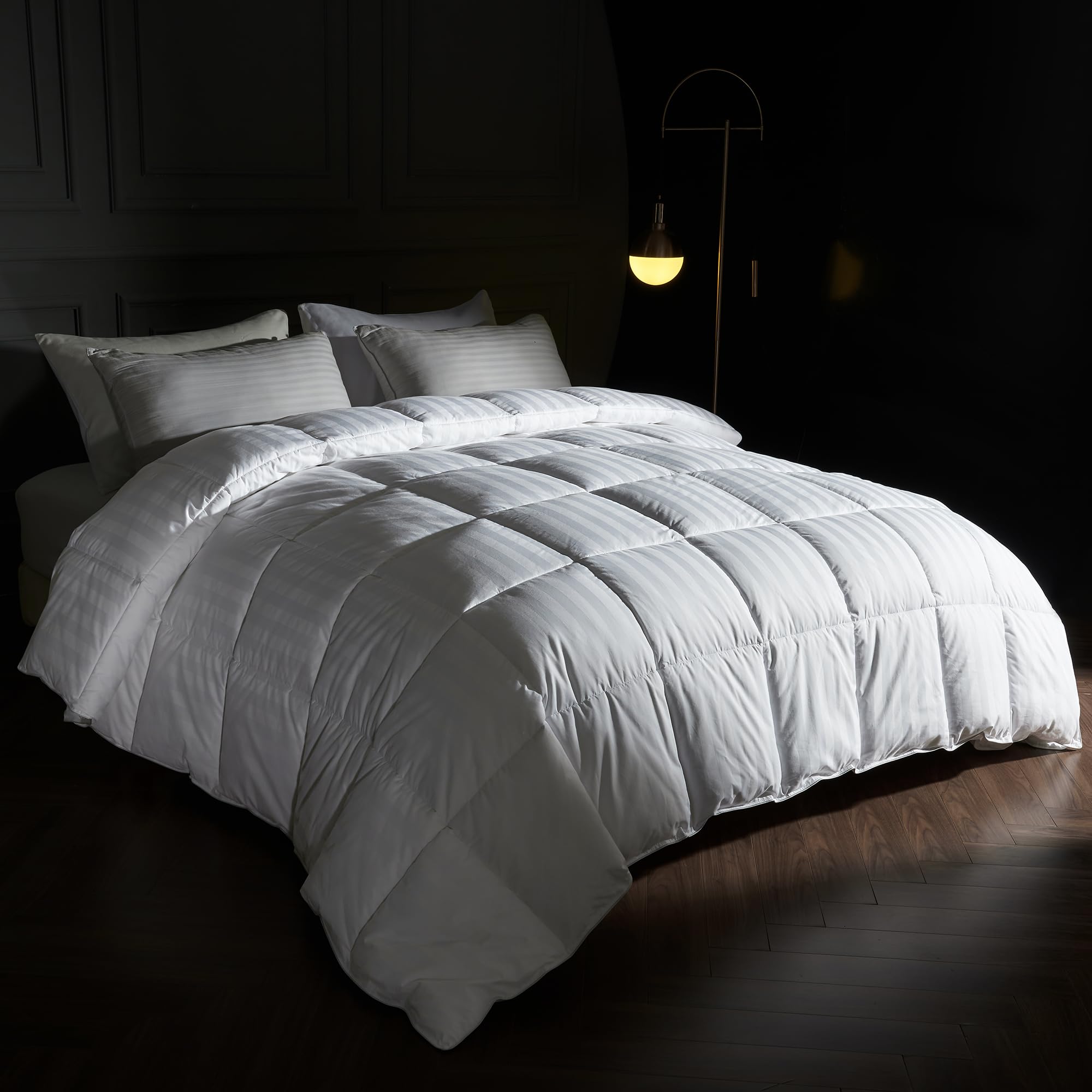 Puredown 100% Cotton Cover,All Season White Down Comforter Alternative Duvet Insert With Corner Tabs,Twin XlLarge