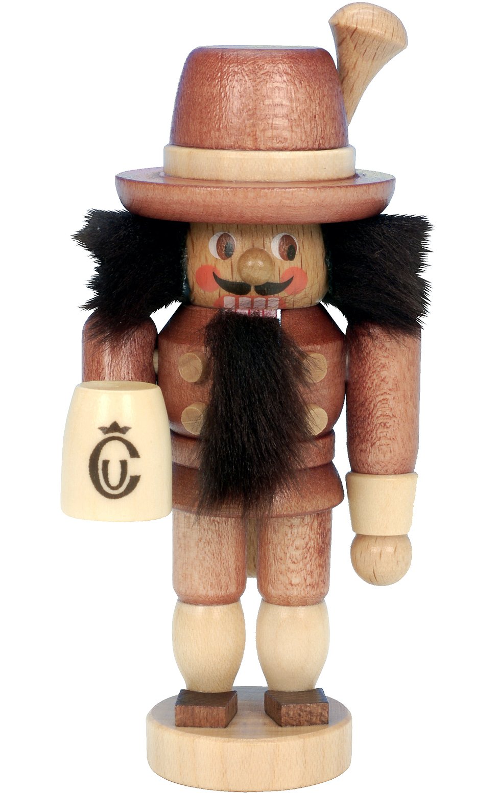 Alexander Taron Importer 13-0508 Christian Ulbricht Mini Nutcracker-Bavarian-4&quot; H X 2&quot; W X 2.25&quot; D, Brown