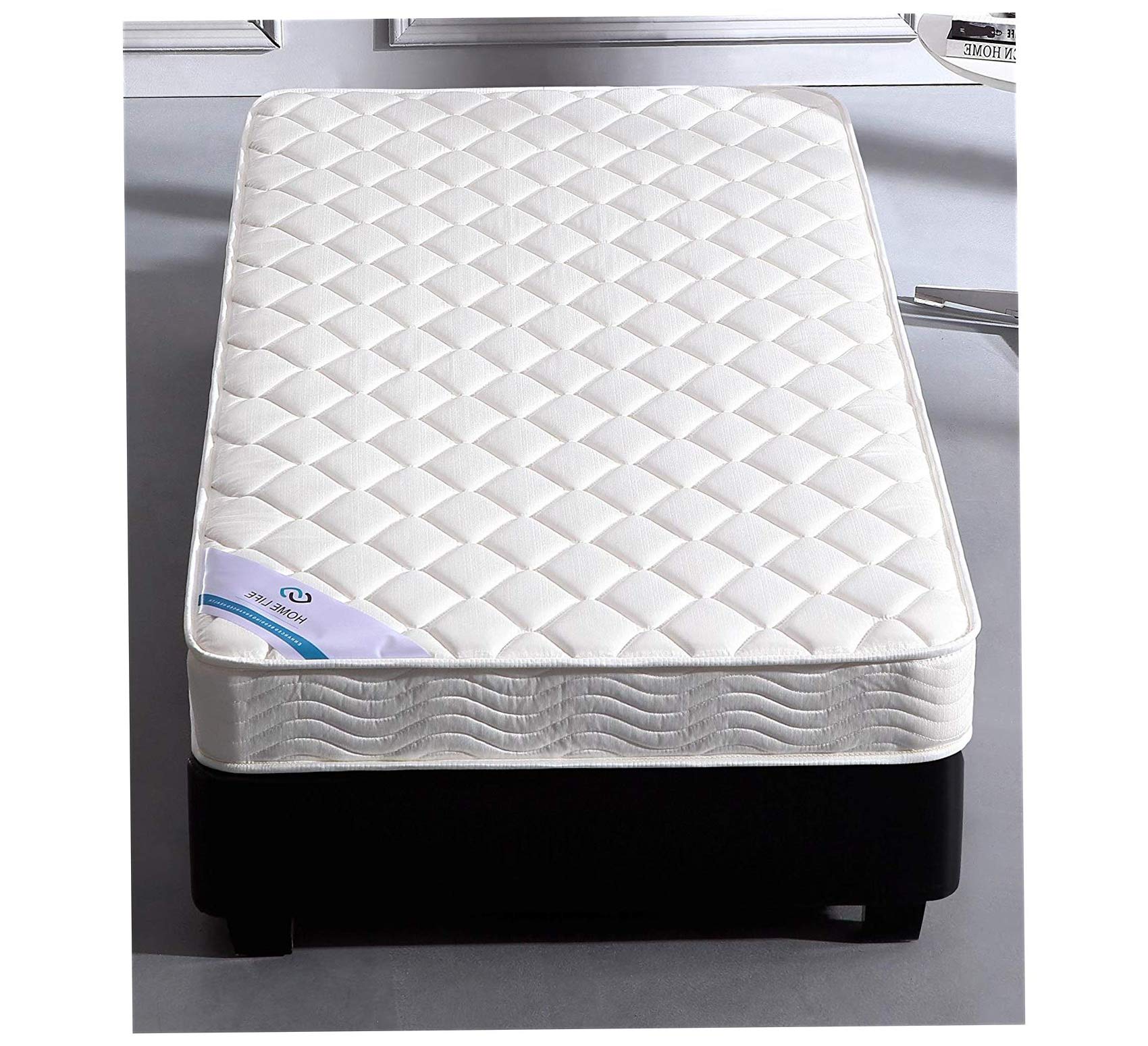 HomeLife 6-Inch Twin Size Mattress Gel Memory Foam - Firm - Tight Top, Pocketed Coils - Breathable Polyester Cover - Innerspring