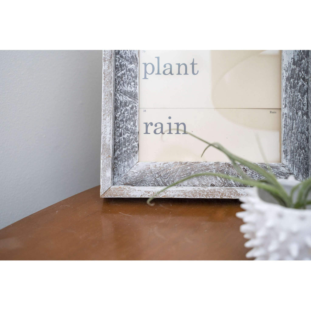 Barnwoodusa | Farmhouse Style Rustic 8.5X11 Picture Frame | Signature Molding | 100% Reclaimed Wood | Rustic | White Wash