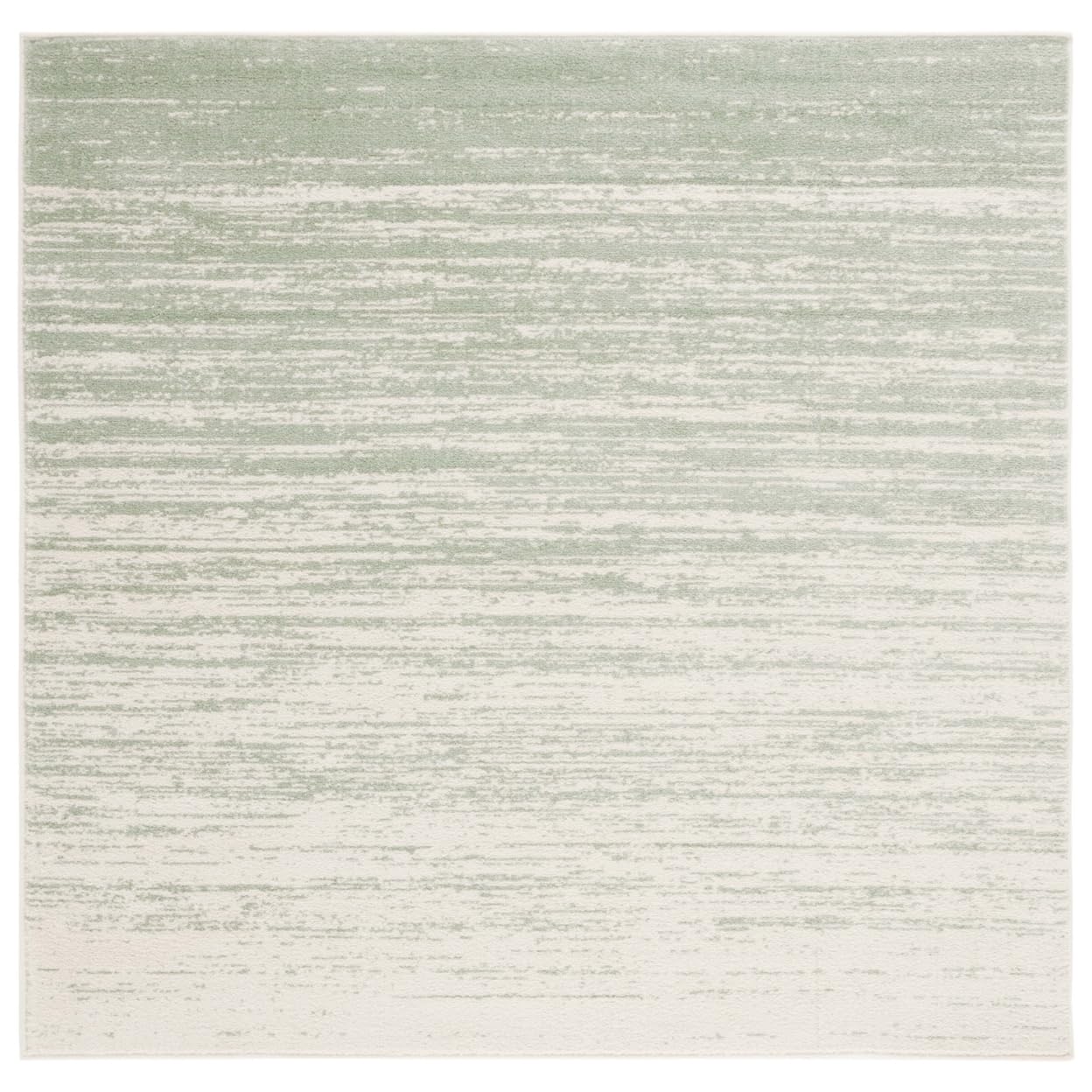 Safavieh Adirondack Collection Area Rug - 6 Square, Sage & Ivory, Modern Ombre Design, Non-Shedding & Easy Care, Ideal for High