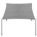 5' X 9' Gray Straight Edge Sun Shade Sail, Rectangle Awning Outdoor Shade Cloth Pergola Cover Uv Block Fabric- Customized