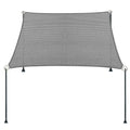 4' X 12' Gray Straight Edge Sun Shade Sail, Rectangle Awning Outdoor Shade Cloth Pergola Cover Uv Block Fabric- Customized