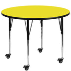 Flash Furniture 48 Rnd Yell Activity Table, 48"W X 48"D X 30.5"H, Yellow