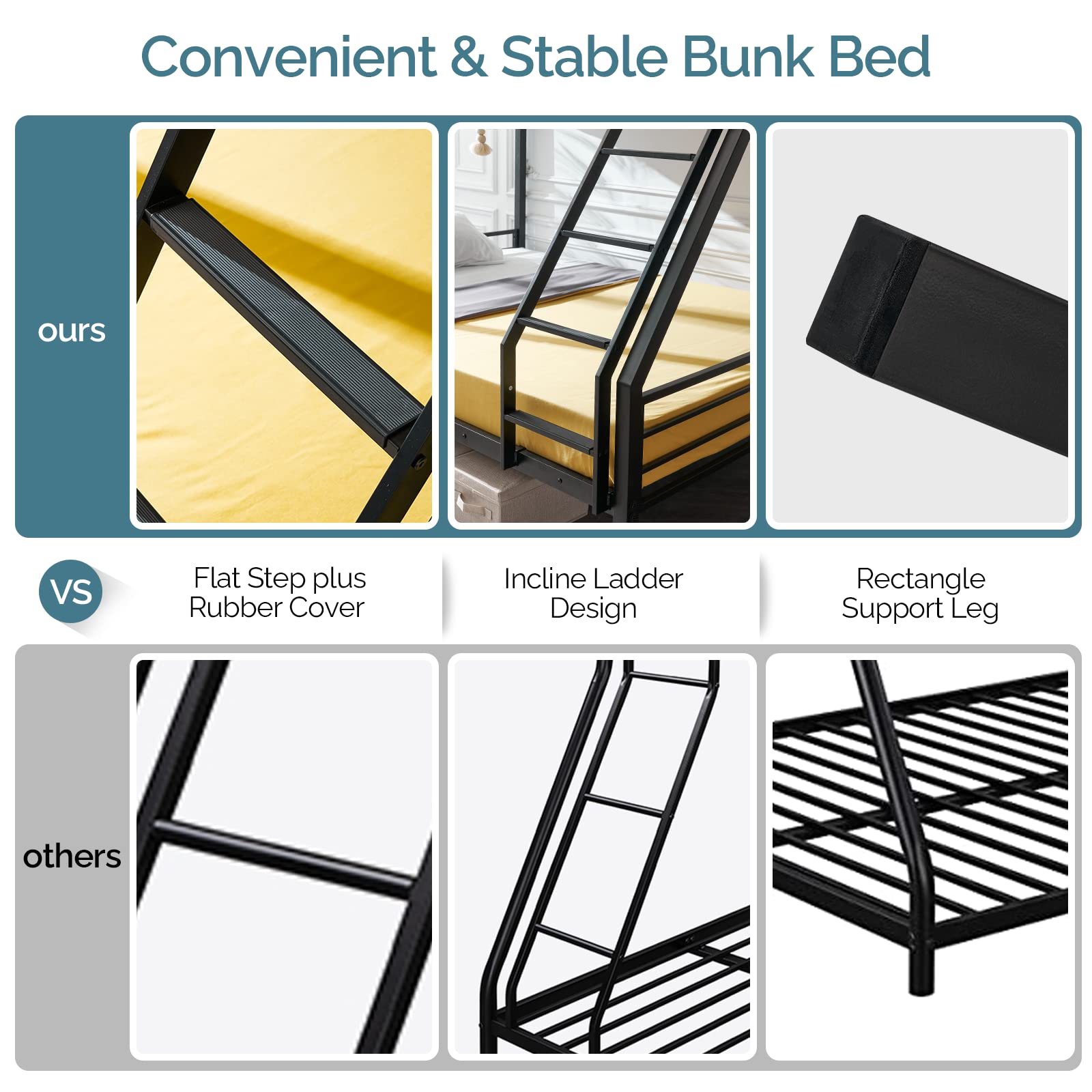 Vingli Twin Over Full Bunk Bed - Thumbnail 4
