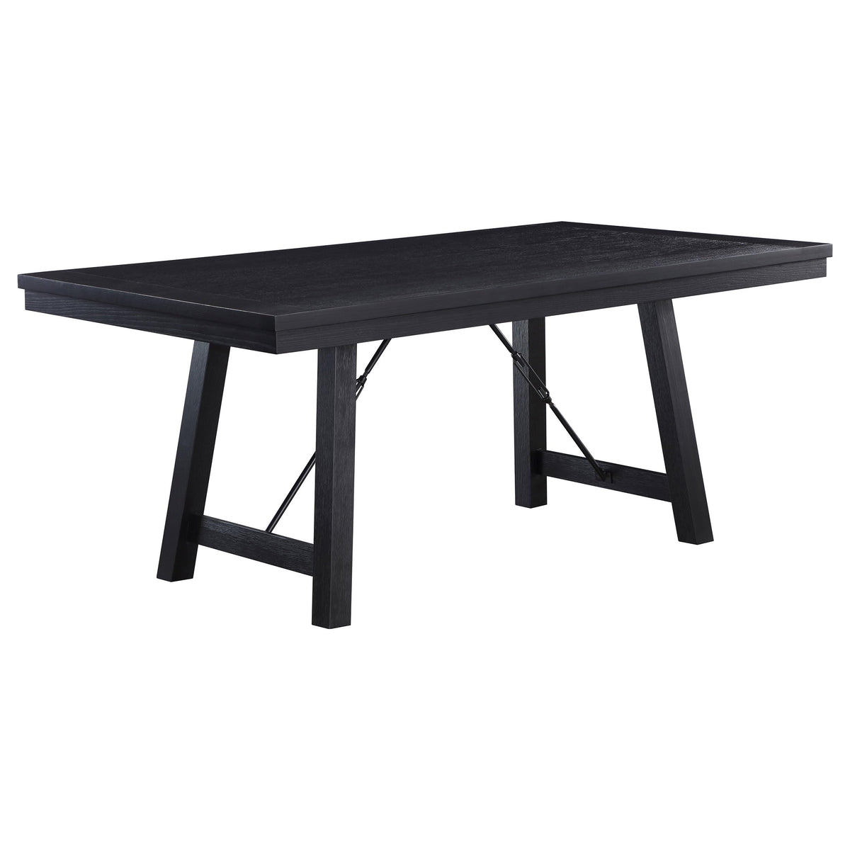 Coaster Home Furnishings Newport Rectangular Trestle Dining Table Black