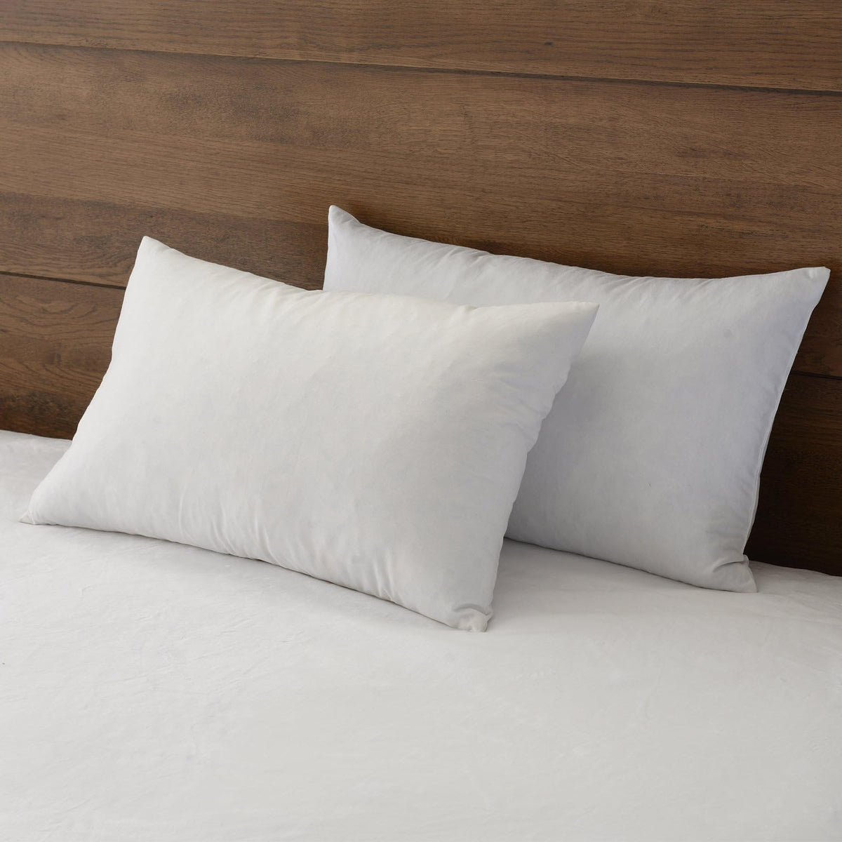 Apsmile 12'X20' Goose Down Feather Throw Pillow Inserts 2 Pack - Premium Soft Cotton Euro Rectangle Decorative Pillow Core Set