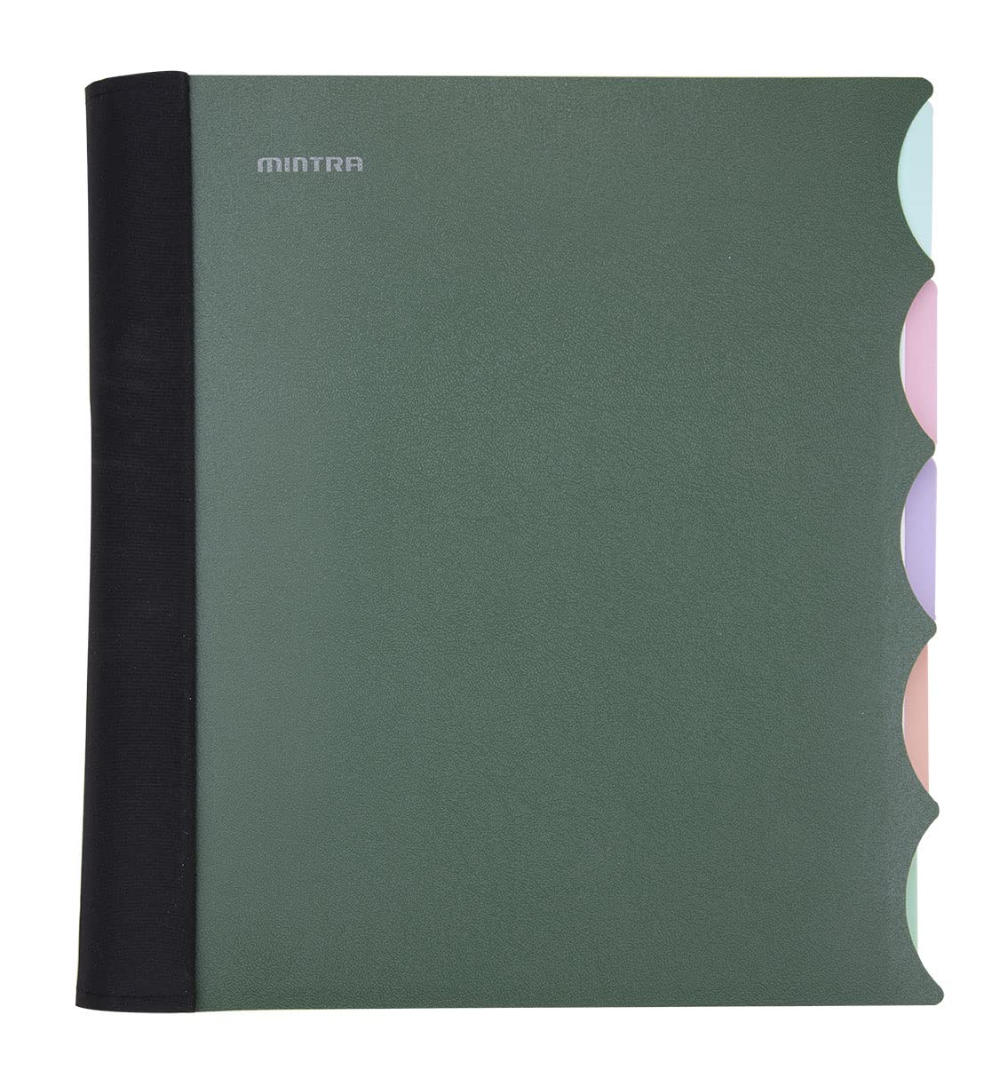 Mintra Office Durable Premium Spiral Notebook (Green Olive, 5 Subject (8.5In X 11In))