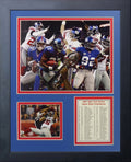 Legends Never Die New York Giants 2007 Super Bowl NFL Champions Collectible | Framed Photo Collage Wall Art Decor - 12x15 (11760