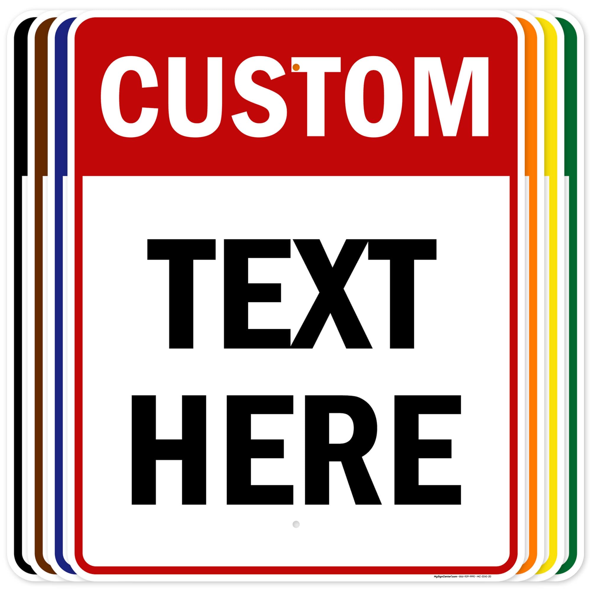 Custom Sign, Custom Sign For Business, Indoor/Outdoor Use. 24X30 Inches, Rust Free .063 Aluminum, Fade Resistant, Made In Usa By