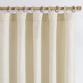 Jinchan Burlap Look Curtains 108 Inches Long Linen Textured Curtains For Living Room Light Filtering Farmhouse Curtains Rod Pock