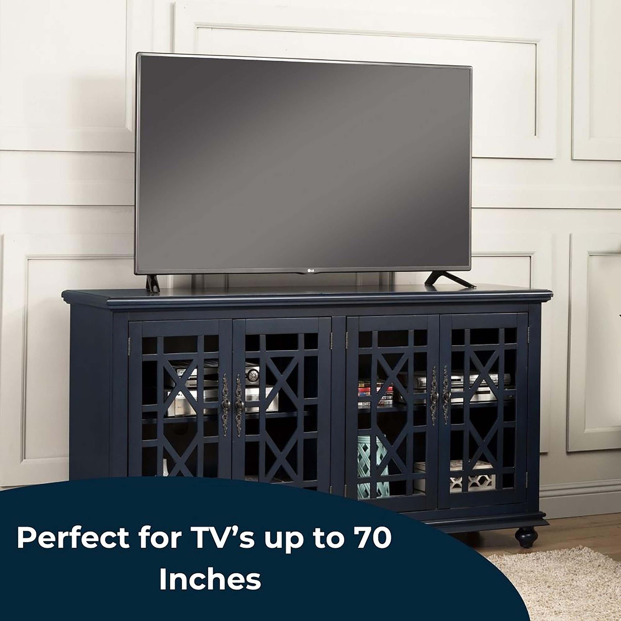 Martin Svensson Home Avalon 63&quot; Tv Stand, W X 35&quot; H, Catalina Blue