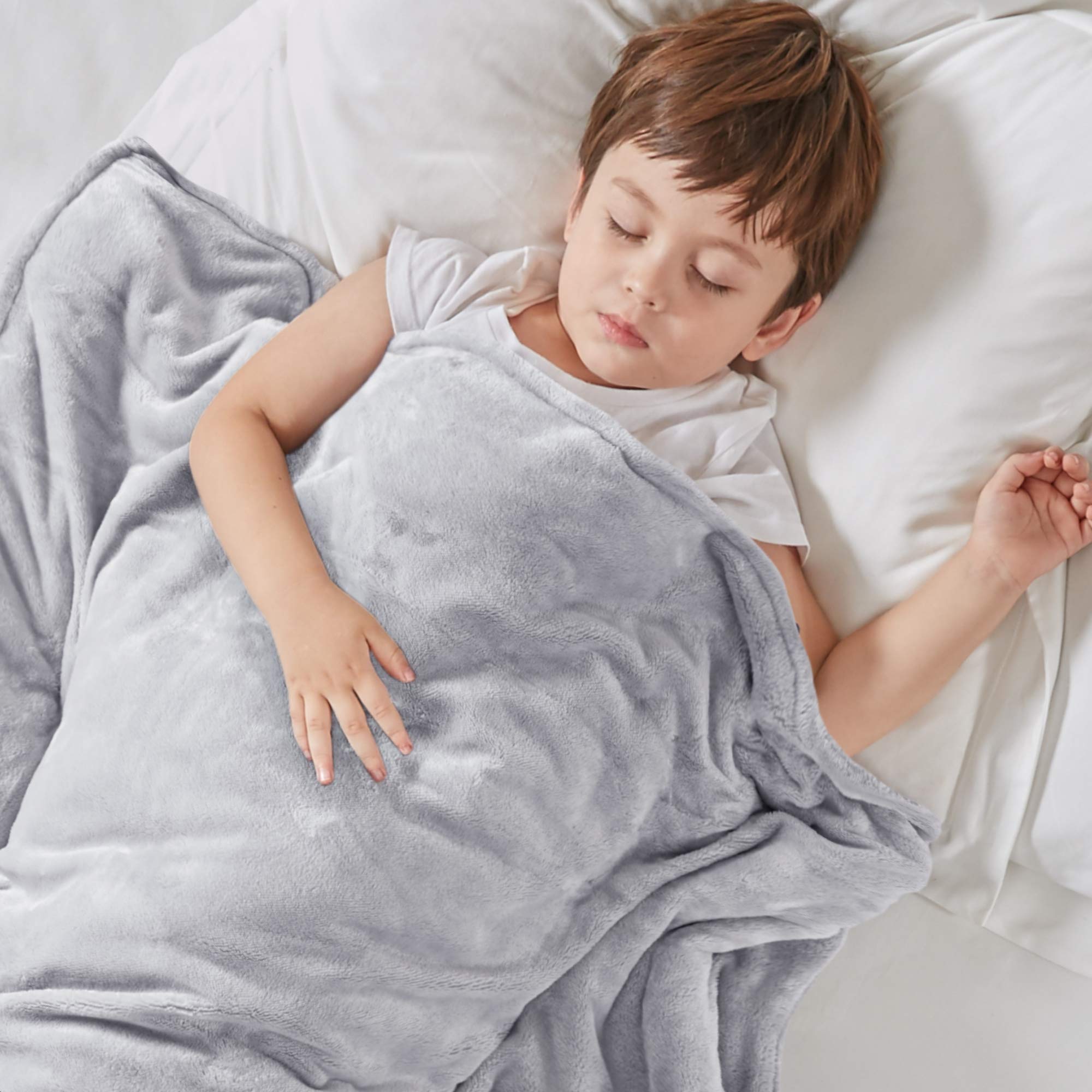 Degrees Of Comfort Kids Weighted Blanket With Cover, 1 X Cozyheat Minky Plush Included | Micro Glass Beads Technology | 41X60 8
