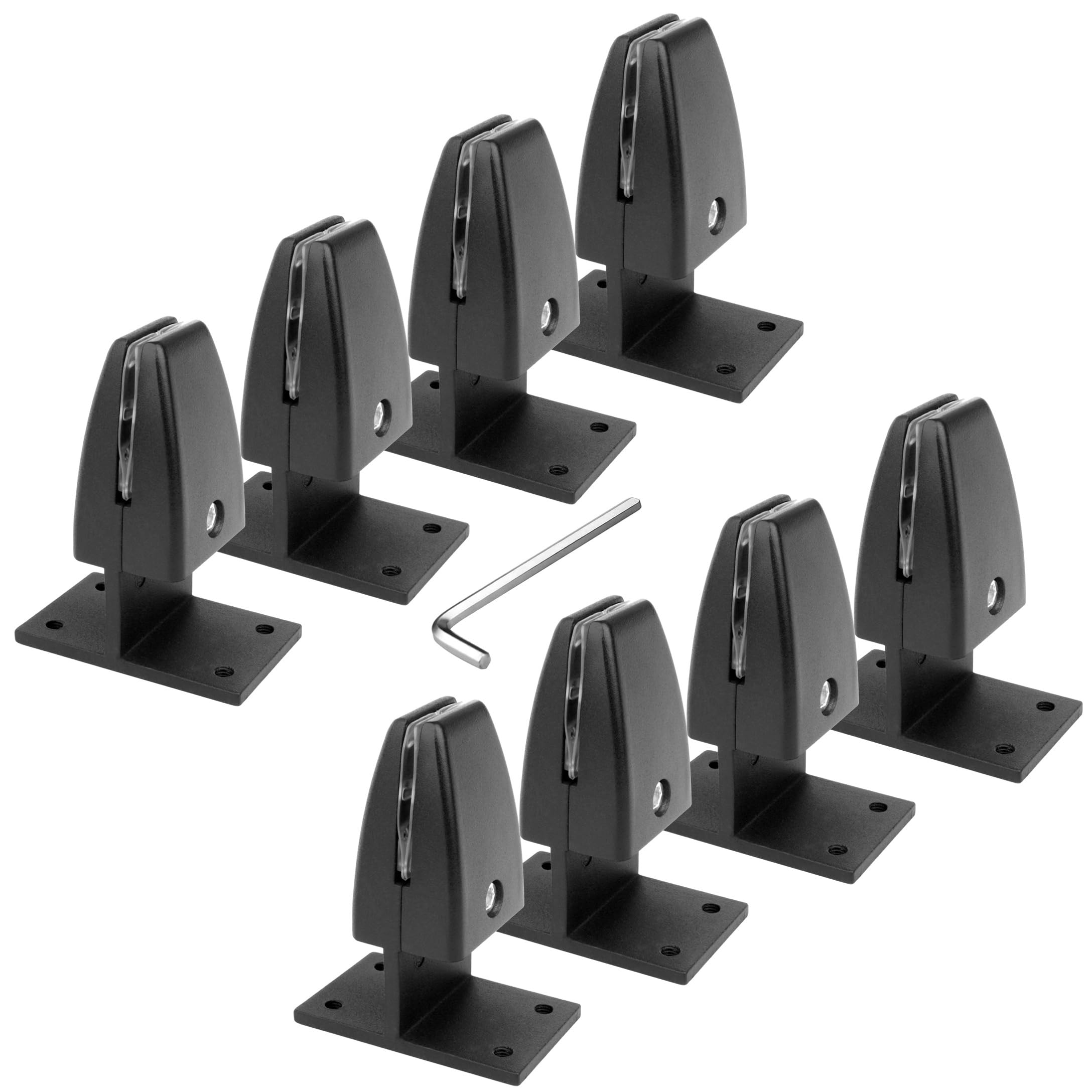 8 PCS Sneeze Guard Support Clamps, Adjustable Office Partition Clamp, Aluminum Desk Divider Clips, Plexiglass Partition Clip, Ac