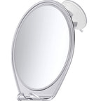 HONEYBULL Shower Mirror Fogless for Shaving - with Suction, Razor Holder for Shower & Swivel, Small Mirror, Shower Accessories, 