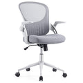 OLIXIS Office Chair - Ergonomic Flip-up Arm Home Office Computer Swivel Desk Chair with Wide Seat, Thickened Seat Cushion, Widen