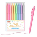 Shuttle Art Ballpoint Pens, 10 Pack Pastel Retractable Colored Ink Ball Point Pens, Cute Pens 1.0Mm Medium Point Quick Drying Fo