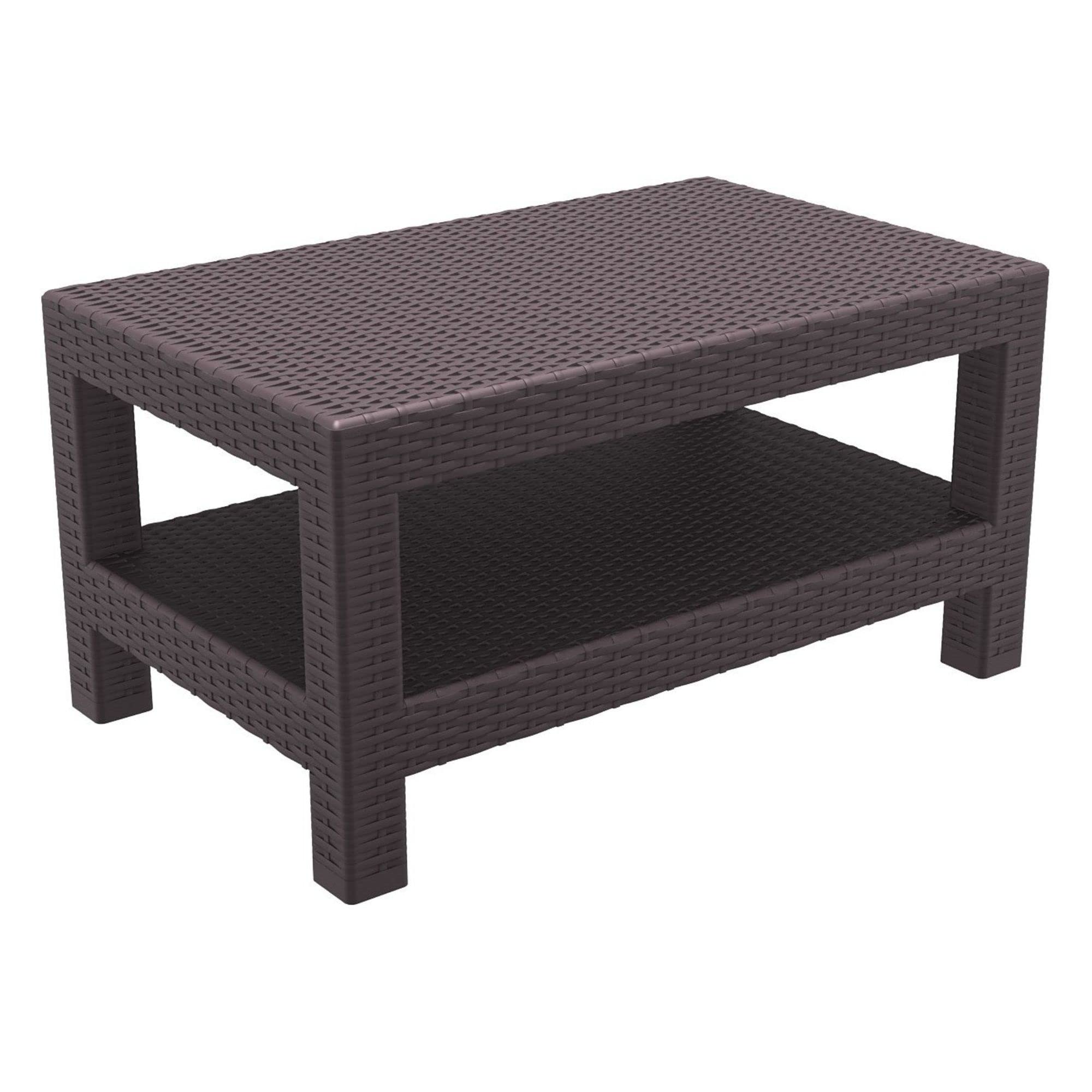 Compamia Monaco Outdoor Coffee Table in Brown, Commercial Grade
