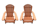 W Home Oceanic Adirondack Chair, Standard, Walnut