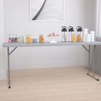 Flash Furniture Kathryn 6-Foot Gray Plastic Folding Training Table, Grey