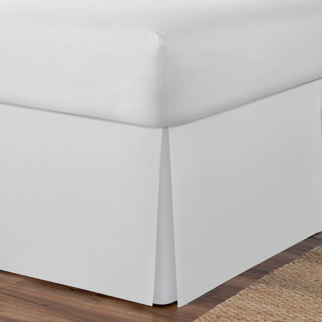 Spacemaker Extra-Long 21'' Drop Length Bed Skirt, Twin, White