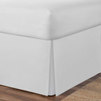 Spacemaker Extra-Long 21'' Drop Length Bed Skirt, Twin, White