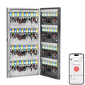Wehere 96 Key Lock Box Wall Mount, App Bluetooth/Otp/Wi-Fi/Fixed Code/Key Unlock, Smart Key Cabinet With Key Tag, Key Organizer