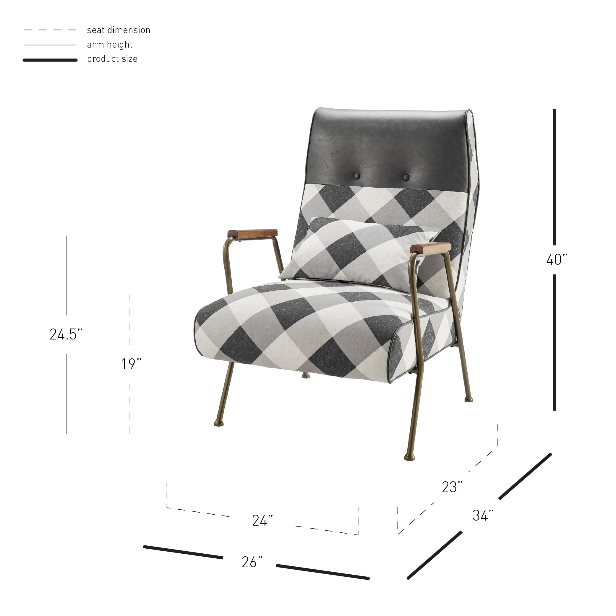 Npd Furniture And More Kahlo Fabric Accent Chair