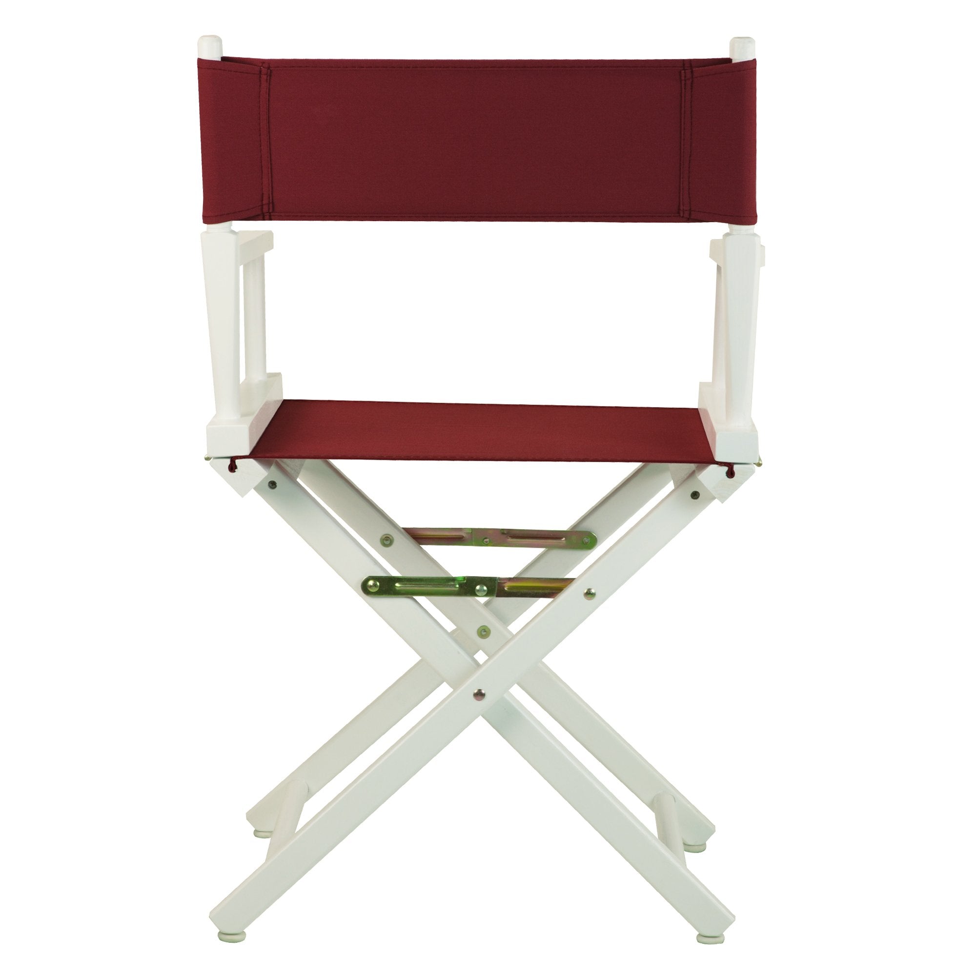 Casual Home 18" Director'S Chair White Frame With Burgundy Canvas