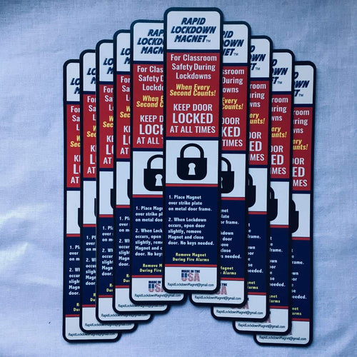 10 Pack. America'S #1 Lockdownmagnet Used In Over 2,500 Schools. Rapid Lockdown Magnet For Faster & Safer School Lockdowns. Stro