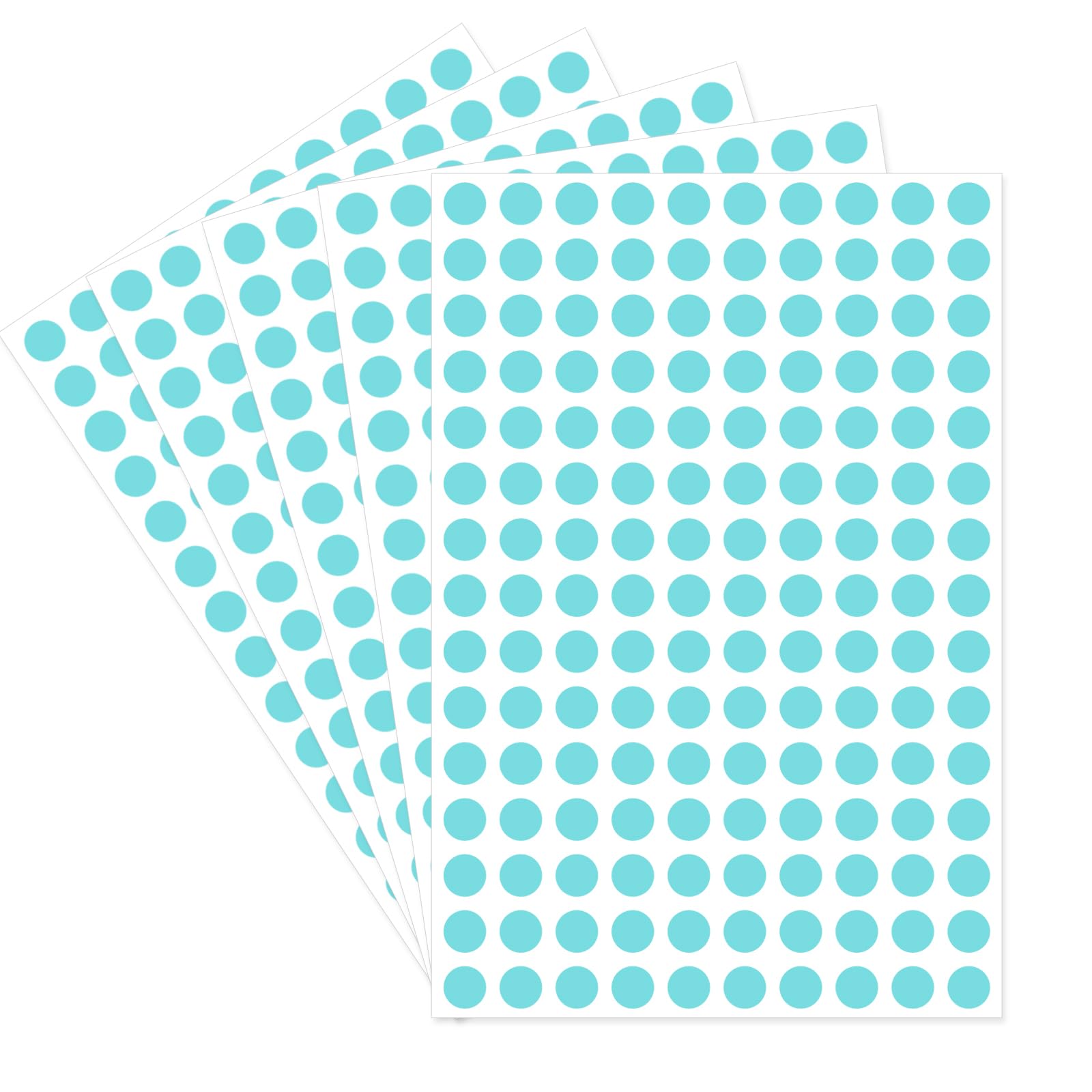 Starboling Dot Stickers,3/8 Inch Lake Blue Circle Stickers,3000Pcs Self-Adhesive Color Coding Labels,Round Labeling Stickers For