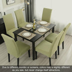 Jqinhome Sage Green Chair Covers For Dining Room Set Of 8, High Stretch Removable Washable Parsons Chair Slipcover For Home Party Hotel Wedding Ceremony (8Pcs, Sage Green)