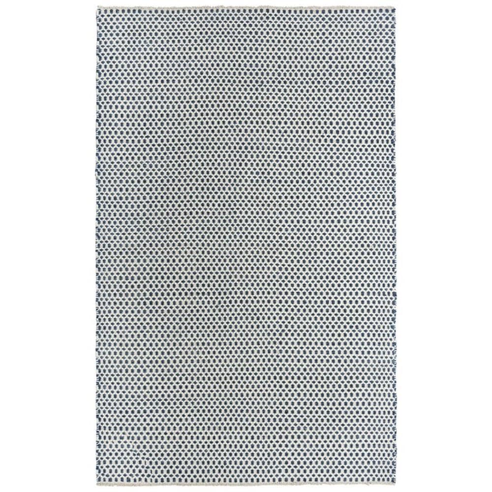 Rizzy Home Alora Decor Monarch 8'6" X 11'6" Basket Weave Blue/Ivory Hand Woven Area Rug