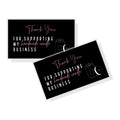 Thank You For Supporting My Handmade Candle Business Cards | 50 Pack | 2 X 3.5    Inch Business Card | Candle Supplies | Black C
