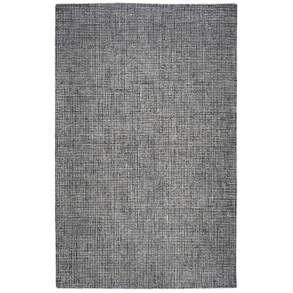 Overstock Alora Decor London 3' X 5' Tweed Black/Gray/Rust/Blue Hand-Tufted Area Rug