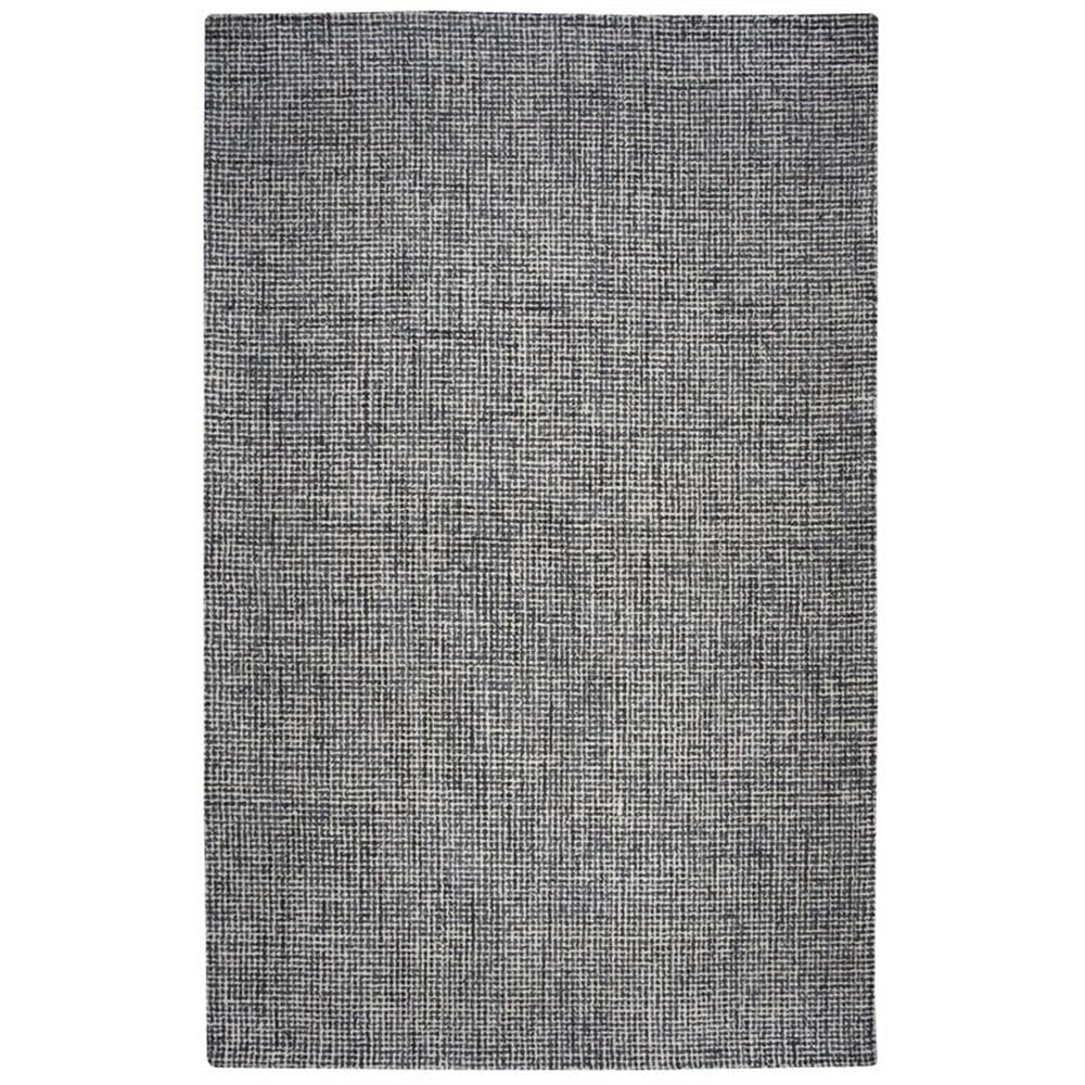 Overstock Alora Decor London 8' X 10' Tweed Black/Gray/Rust/Blue Hand-Tufted Area Rug