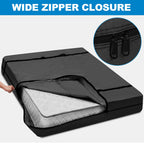 Ticonn Mattress Bags For Moving, Full Mattress Cover For Moving, Heavy Duty, Full-Around Handle With Adjustable Buckles, Mattress Storage Bag & Moving Supplies (Black, Full)