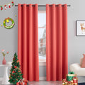 TOAVA DECO Coral Blackout Curtains 84 Inches Long Thermal Insulated Room Darkening Coral Window Curtains for Bedroom Living Room