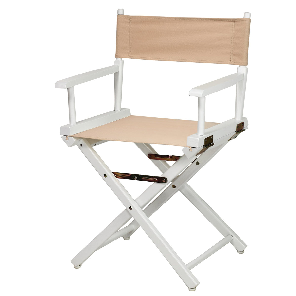 Casual Home 18&quot; Director'S Chair White Frame With Tan Canvas