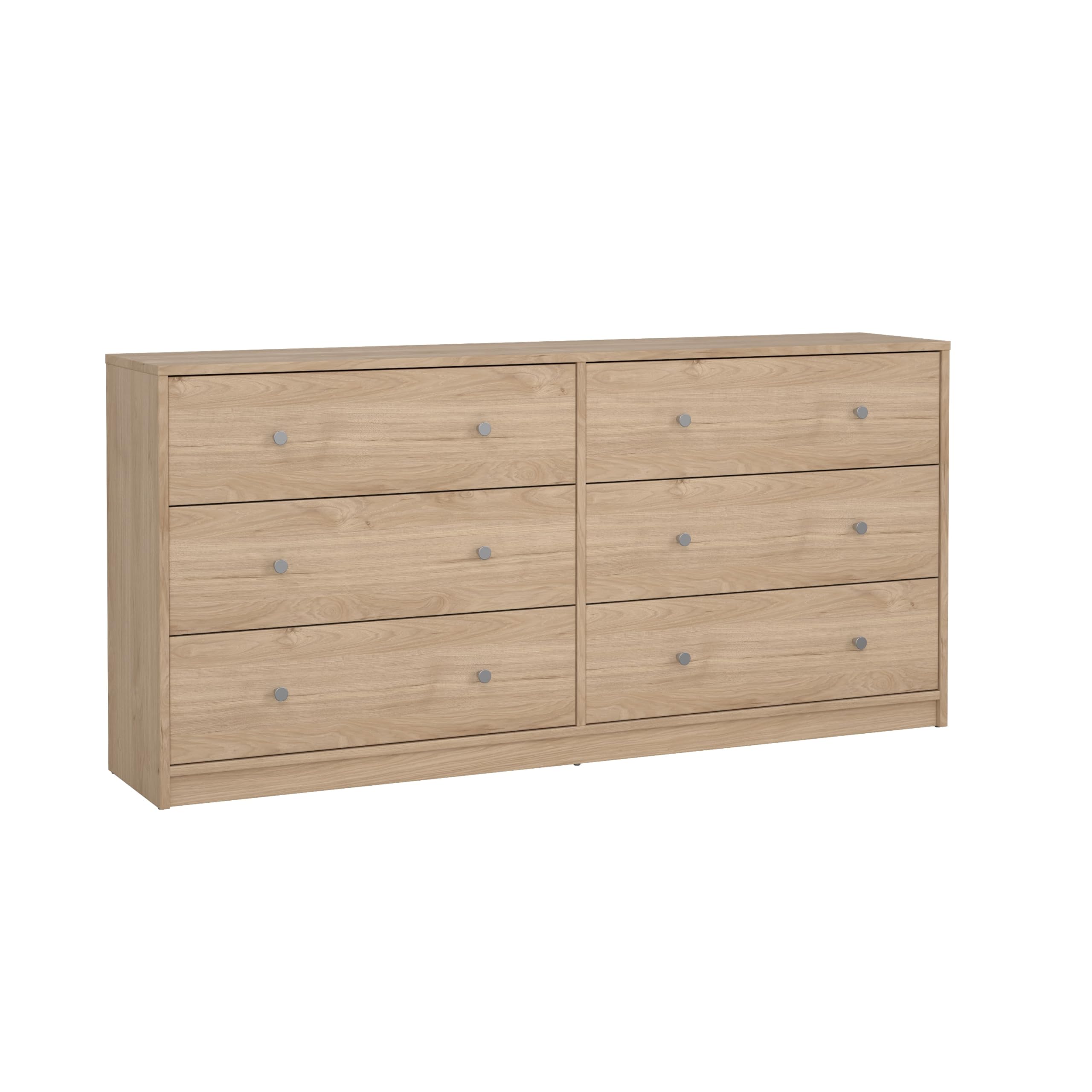 Portland 6 Drawer Double Dresser, Jackson Hickory