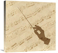 Global Gallery Music - Conductor-Canvas Art-24 x24 